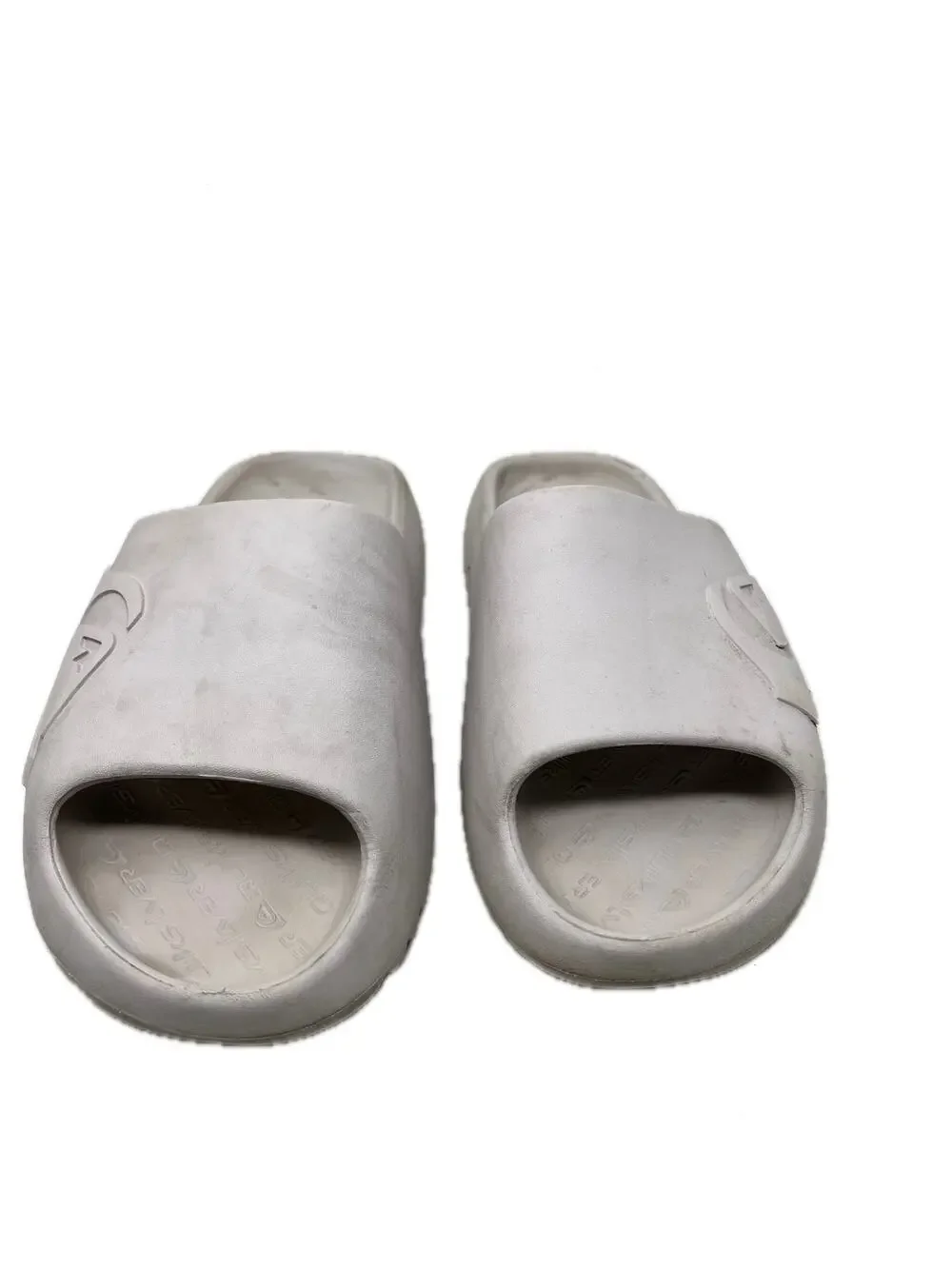 Quiksilver White Slides Mens Large 9